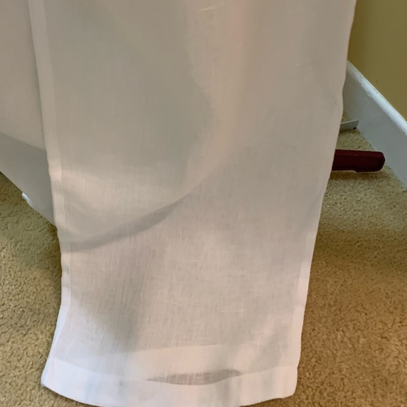 120% Lino Linen Wide Leg Drawstring Pants with Elastic Waist NWOT - Picture 5 of 11